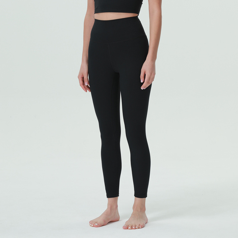 Ll nieuwe yoga kleding wunder lounge dames sport hoge taille leggings fitness yoga negen punten broek zak rijbroeken