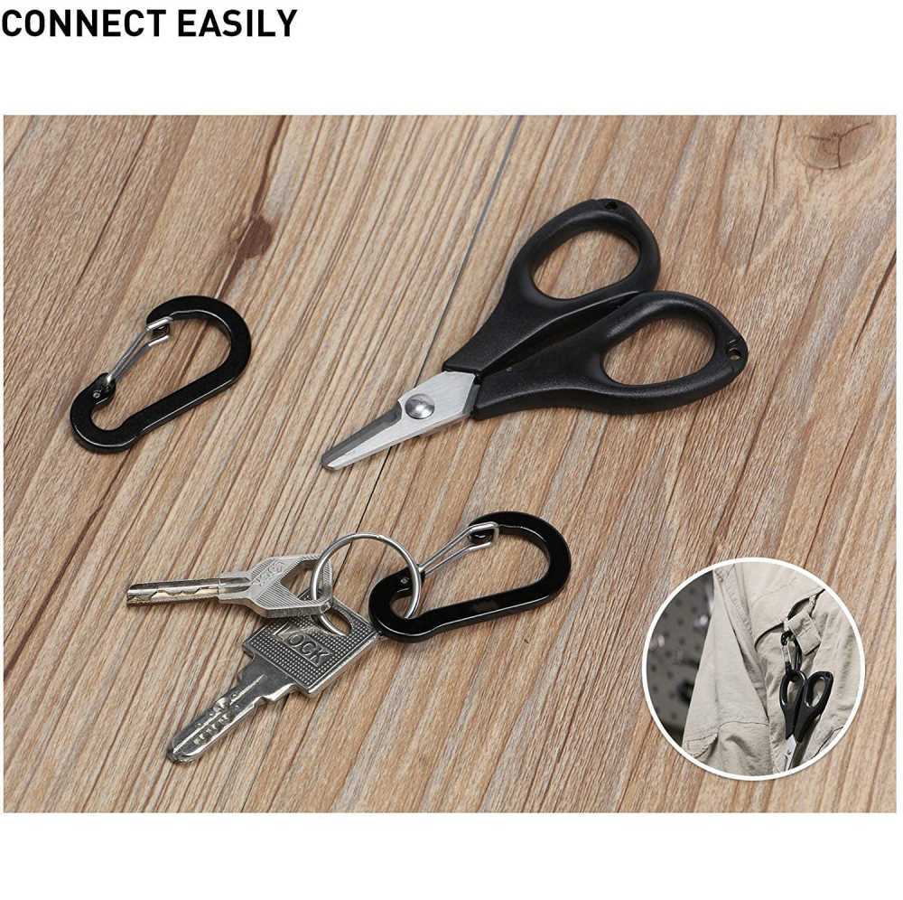 Carabiners Carabiner Keychain Key Chain Fishing Carabiners Small Carabiner for Bag Snap Hook Outdoor Camping Multi Tool Key Chain P230420