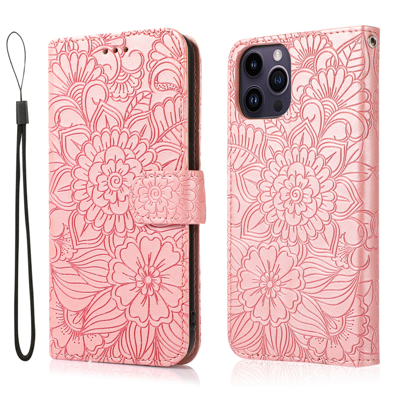 Corda de Flor Magnetic Print Folio Vogue Case para iPhone 14 13 12 11 Pro Max XR Samsung Galaxy S22 Ultra S21 S20 Note20 Slots de couro múltiplo Carteira de couro Shell