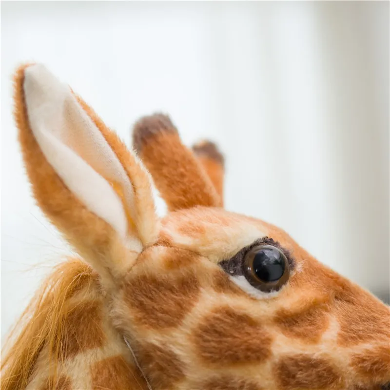 Großhandel Riesige Real Life Giraffe Plüschtiere Nette Stofftierpuppen Weiche Simulation Giraffe Puppe Hochwertige Geburtstagsgeschenk Kinder Spielzeug 60 cm / 80 cm / 100 cm