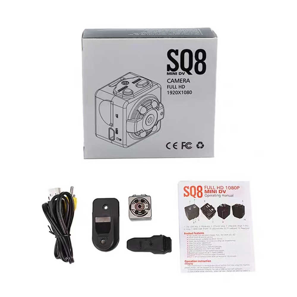 Minikamera SQ8 Smart 720p 1080p HD Mała tajna minikamera Kamera wideo Noktowizor Bezprzewodowa obudowa DVR DV Tiny SQ 8 Kamera mikrokomorowa