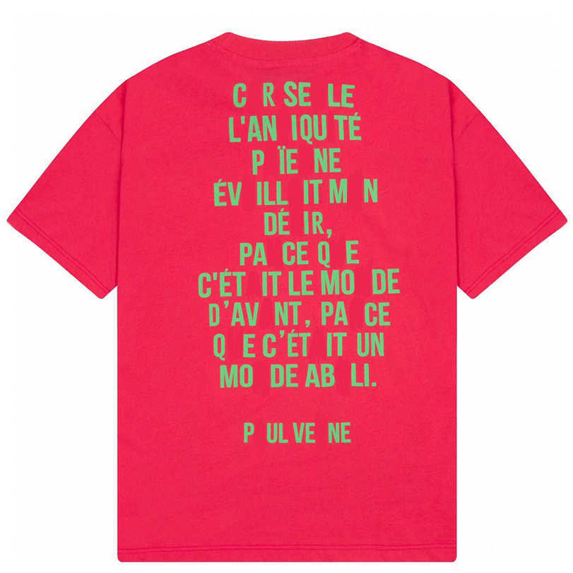 T-shirt de créateur T-shirt Distinguisant Market High Version Trends T-shirt Pure Pure Englis