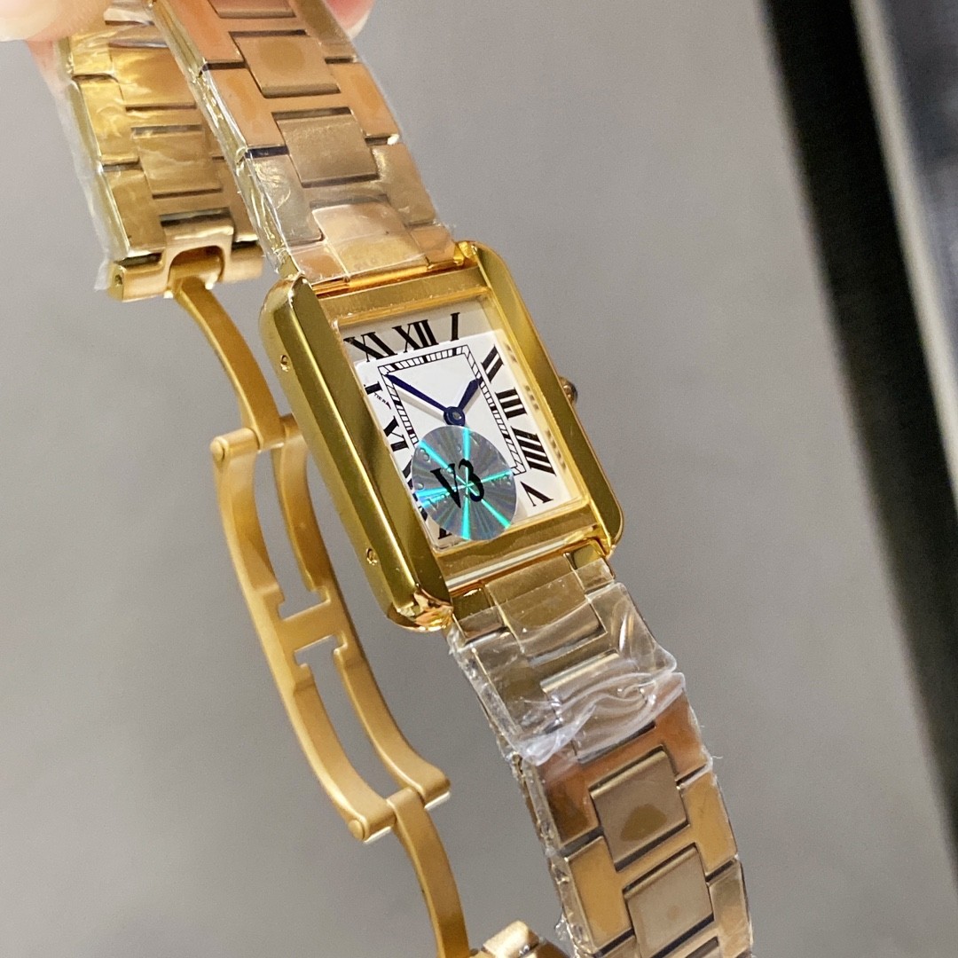 Women watch for ladies Designer Watch Square quartz watch Stainless Steel Folding Buckle womens gold watches Montre de Luxe Designer Wristwatches dhgates