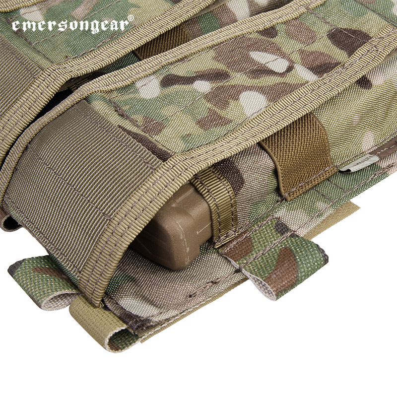 5.56 Triple Magazine Pouch for CP Style AVS Tactical Molle Vest Open Top Mag Storage Purposed Bag Airsoft Hunting Outdoor Sports