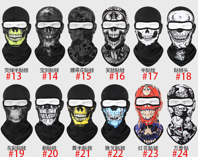 Skull Men Balaclava Ski Mask Cycling Caps Masks Snowboard Face Cover Motorcycle Bicycle Helm HULM BANDANA SCHAKBAAR BLACHTBAAR