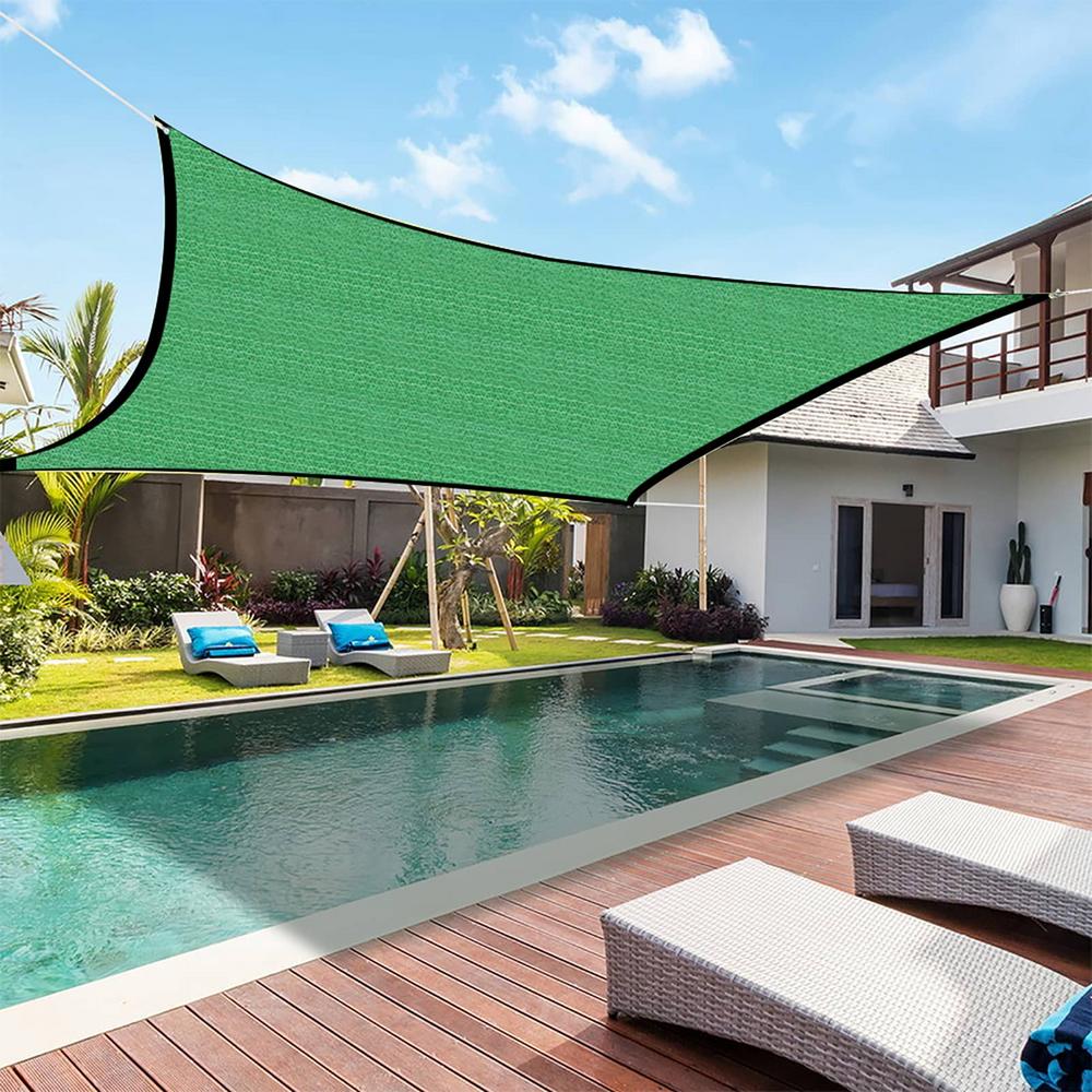 Green Shade Cloth Waterproof And UV Resistant Protect Garden UV Rays With Green Sun Shading Net Outdoor Balcony Sunshade Canopy