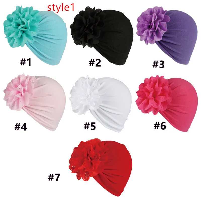 Bambino appena nato Bowknot Cappelli Grandi fiocchi Copricapo Copricapo Fascia floreale Copricapo infantile Berretti Bambini Gilrs Fascia capelli Paraorecchie Cap