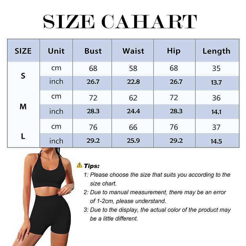 Yoga outfit Yoga Set Gym Set Workout Clothes for Women Seamless Leggings Sports Bh Suit Female Clothing High midje Shorts Women Tracksuit Cool P230504