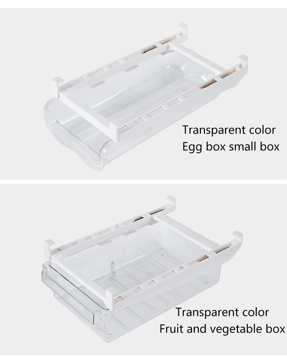 Organizzazione frigorifero scatola portauova contenitore in plastica la conservazione degli alimenti supporto cassetto estraibile frigorifero da cucina ripiano organizer FreshKeeping