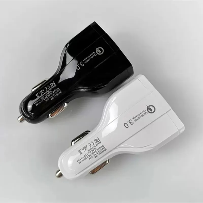 3 Ports QC 3.0 USB C Autoladegeräte Schnellladung Typ C USB-Ladegerät Schnellladeadapter für iPhone Samsung Xiaomi Tablet