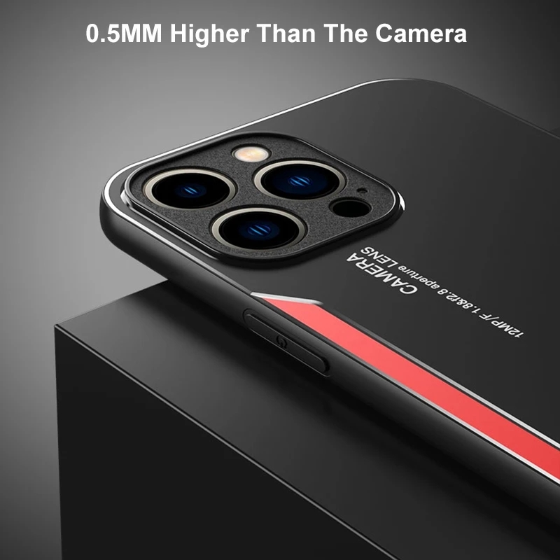 iPhone用の新しい豪華なマットアルミニウムメタルケース15 15 14 13 12 Pro Mis Mini Plus Matteカバーシリコンバンパーカメラショックプルーフ保護バックカバーケーシング
