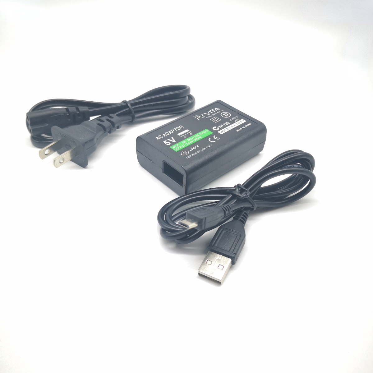 Carregador 100-240v ue eua plug para sony psvita ps vita psv 2000 adaptador ac fonte de alimentação converter com cabo de dados de carregamento usb