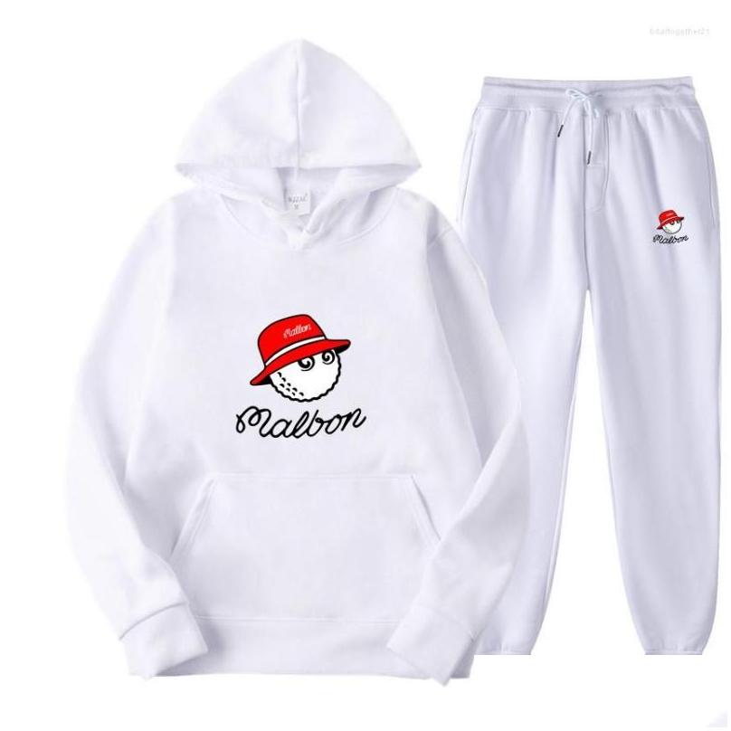 Survêtements Hommes Malbon Golf 2022 Sportswear Chaud Deux Pièces Pull À Capuche En Vrac Ensemble Jogging S3XL Drop Livraison Vêtements Vêtements Otqx1