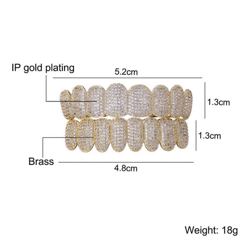 Exclusive Customization Moissanite Teeth Grillz Iced Out Hop 925 Silver Decorative Braces Real Diamond Bling Tooth Grills For Men Women No Need Provide Molds