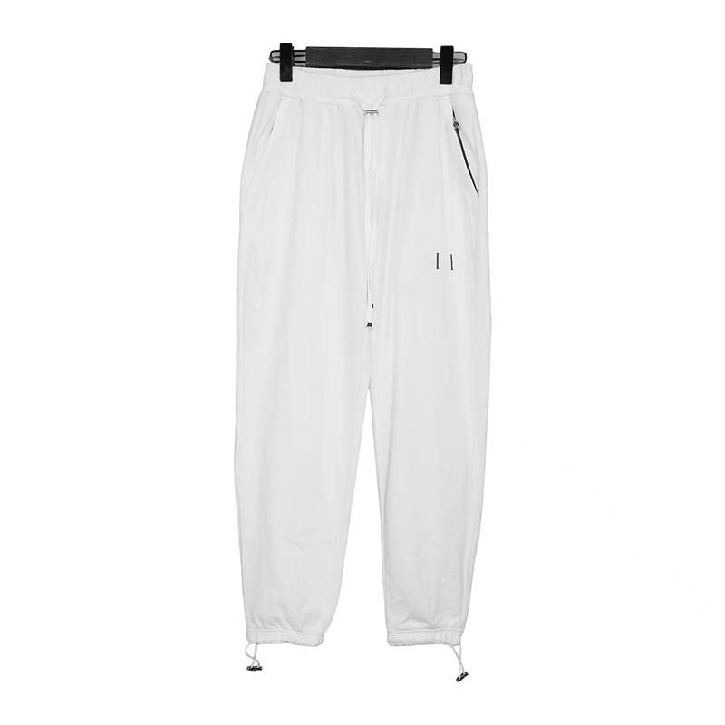 Lente zomer designer broek mannen broek sport sporten afdrukken elastische riem losse broek paar blauwe zak katoen veelzijdige merkcasual broek