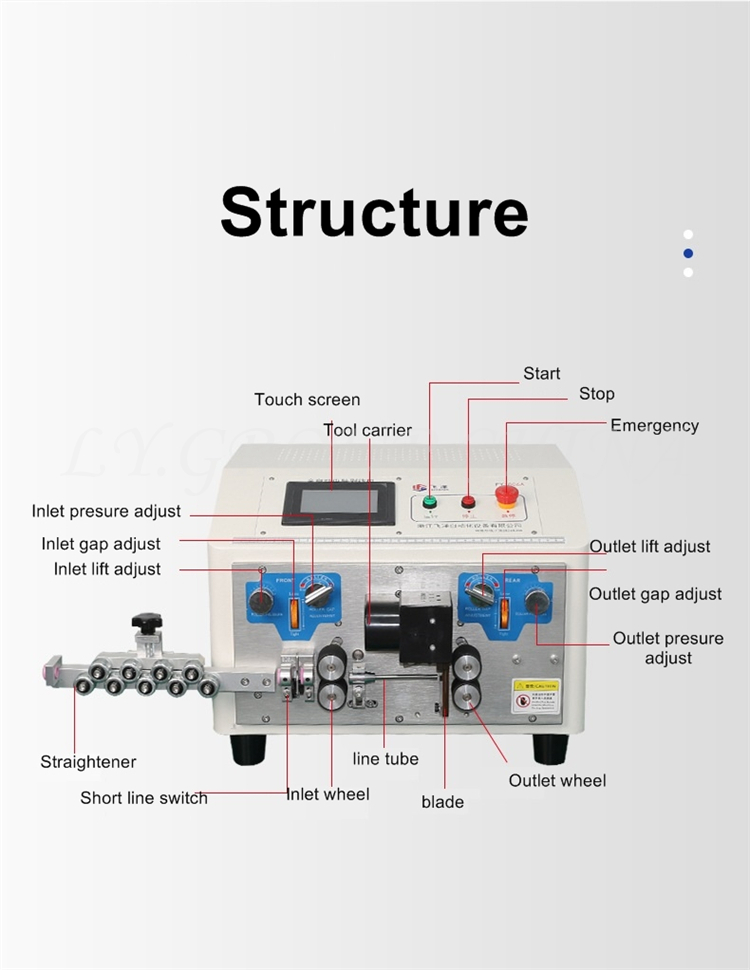 Machine à dénuder les fils électriques à simple ou Double câble, 806A 806B, 0.1mm-6 mm2, dénudeur, coupe-épluchage, contrôle par écran tactile