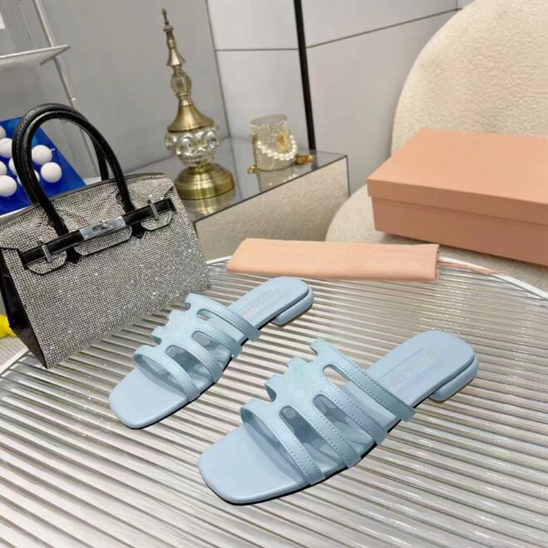 Fashion Luxury Women Slippers Sandals Casuals LIDO Flats Slipes Matelasse Sliders Italy Refined Leather Double Strap Designer Comfort Summer Flip Flops Box EU 35-43