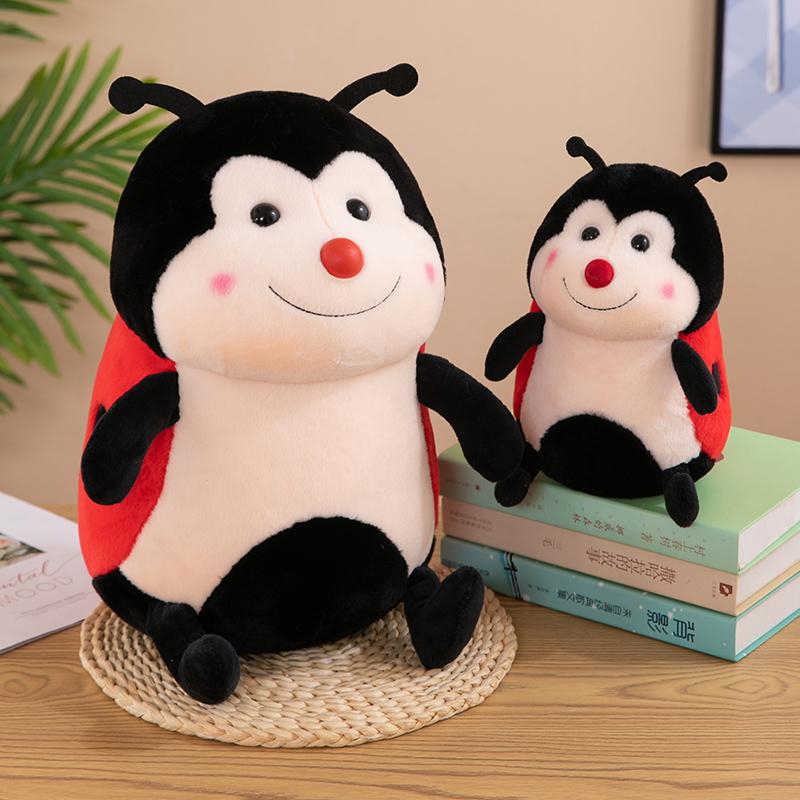 Creative Seven Star Ladybug Animal Plush Toy Coverse Comforts Comforts Boy Play с Puppet Beetle Birthday Gift LA633