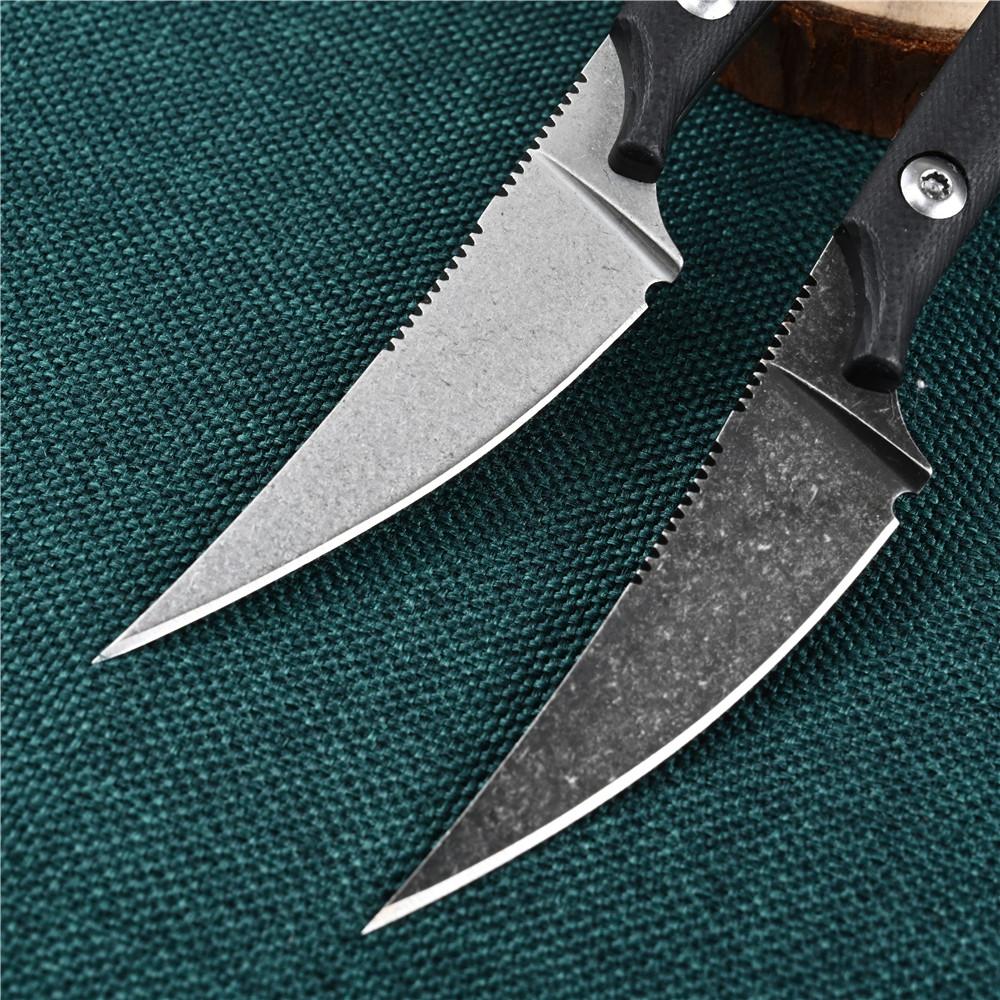 Messen D2 Steel Camping Hunting Survival EDC Tool Outdoor Utility Self Defense Weapons Fixed Blade Combat Tactical Knife G10