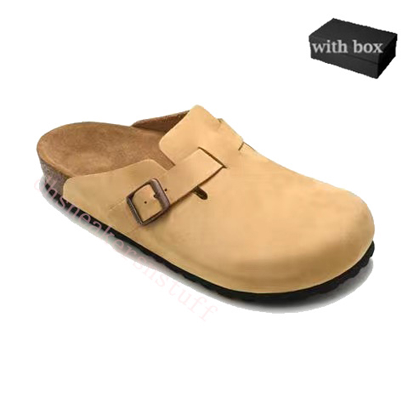New Germany Arizona Designer Slippers Mens Women Brown Microfiber Birko-Flor Sliders Boston Soft Mules Footbed Clogs Indoor Pantoufle Flip Flop Sandals Shoes