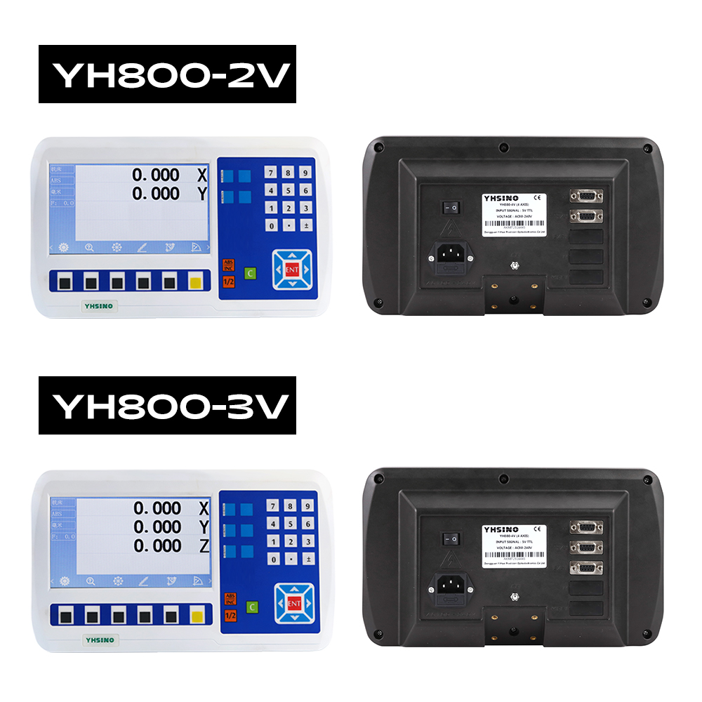 Big LCD DRO Digital Readout Kit Display Set Linear Optical Scale 100 till 1000mm för svarv CNC Mill Machines