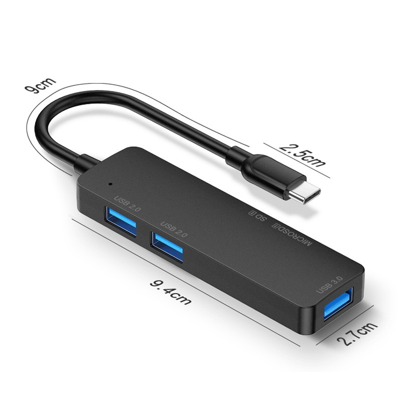 Type C Hub 5 в 1 Адаптер Multi Splitter с слотом TF SD Reader для MacBook Pro 13 15 Air PC Accompor