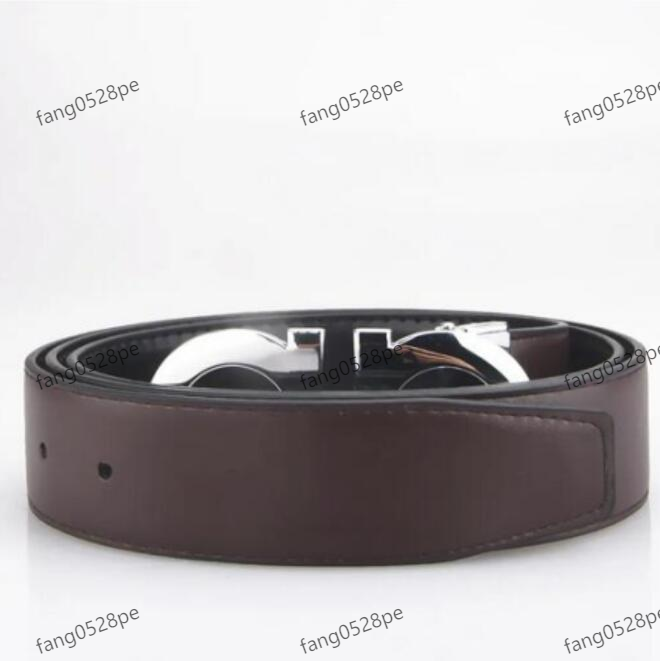 2023 Smooth leather belt luxury belts designer for men big buckle male chastity top fashion mens whole311f