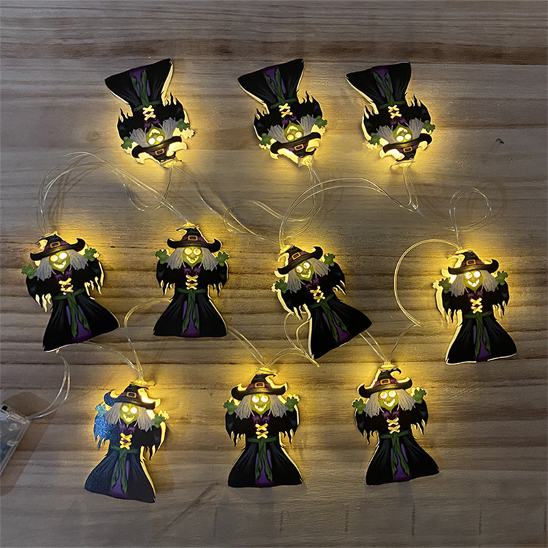 LED Halloween Pumpkin Spider Bat Skull String Light Light Home Garden Party Outdor Halloween Decoration Lights Lights