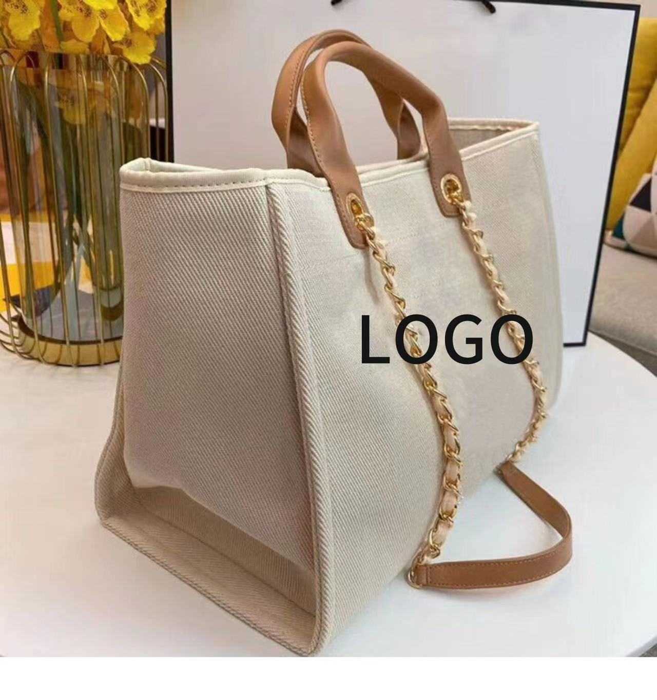 Borse economiche in vendita Tote Bag Fashion One Shoulder Crossbody Edizione coreana Pendolare in tela di perle ad alta capacità in tinta unita