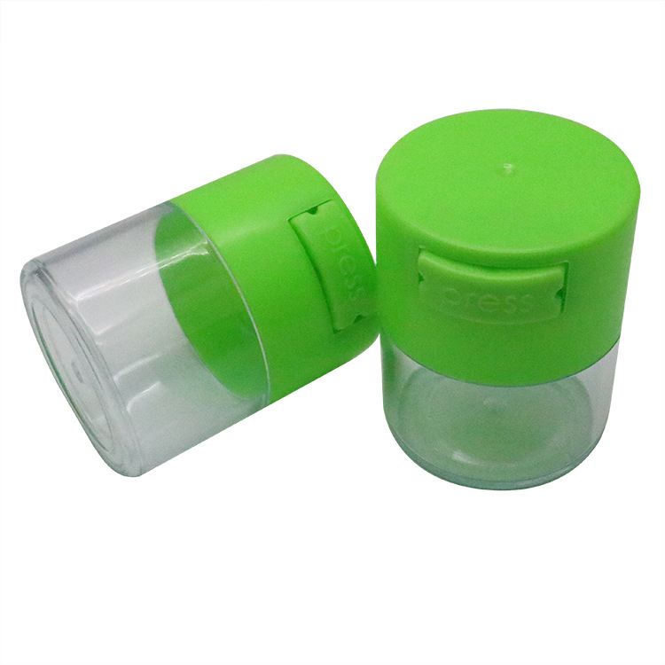 Smoking Pipes Plastic sealed storage tank 43mm60mm75mm button type exhaust tank