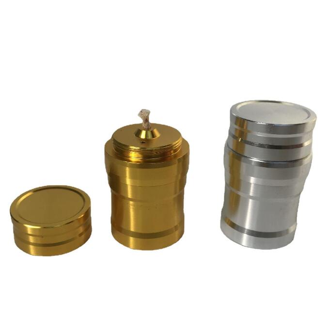 Aluminium-Alkohollampe Shisha-Zubehör Smoking Lab Supplies Gold Edition Edelstahl-Mini-Alkohollampen Metall-Alkohol-Licht-Geschenk Verkauf