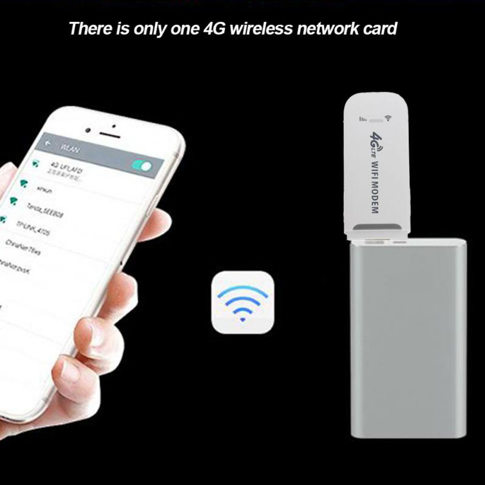 4G LTE WIFI Modem Pocket Router Car USB Dongle Mini Stick Data Card Mobile Hotspot Wireless a banda larga senza slot scheda SIM nella confezione al dettaglio