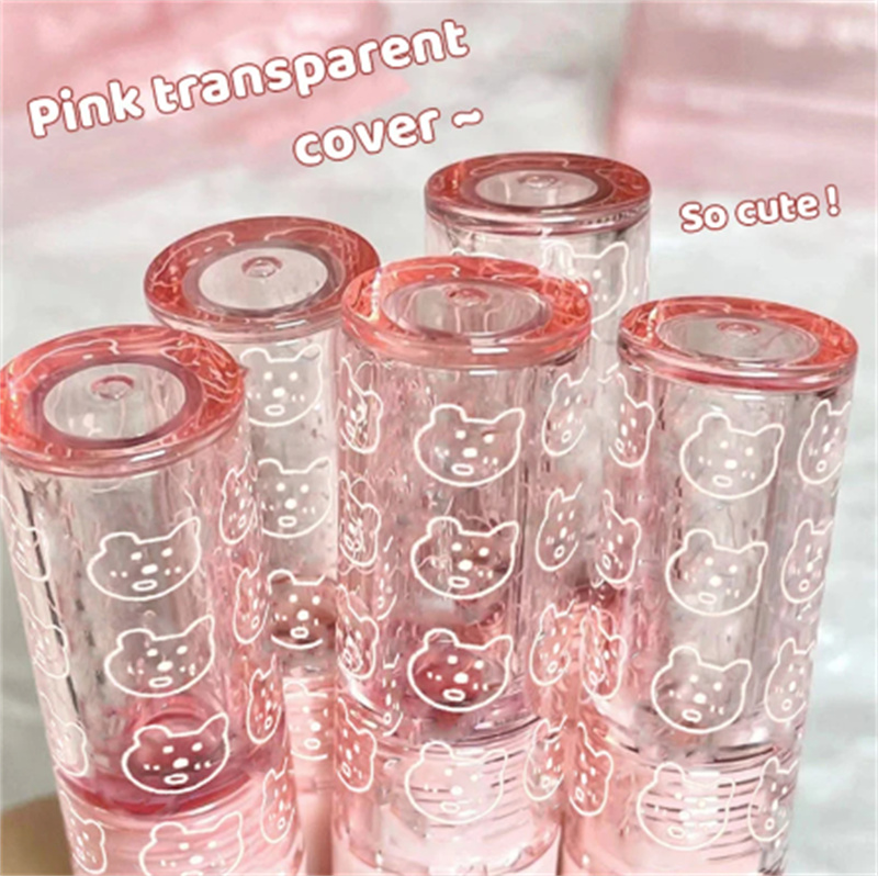 Pink Bubble Lip Glaze Mini Matte Velvet Lipstick Mirror Long Lasting Non facile da sbiadire Cherry Blossom Kite Lip Gloss Makeup