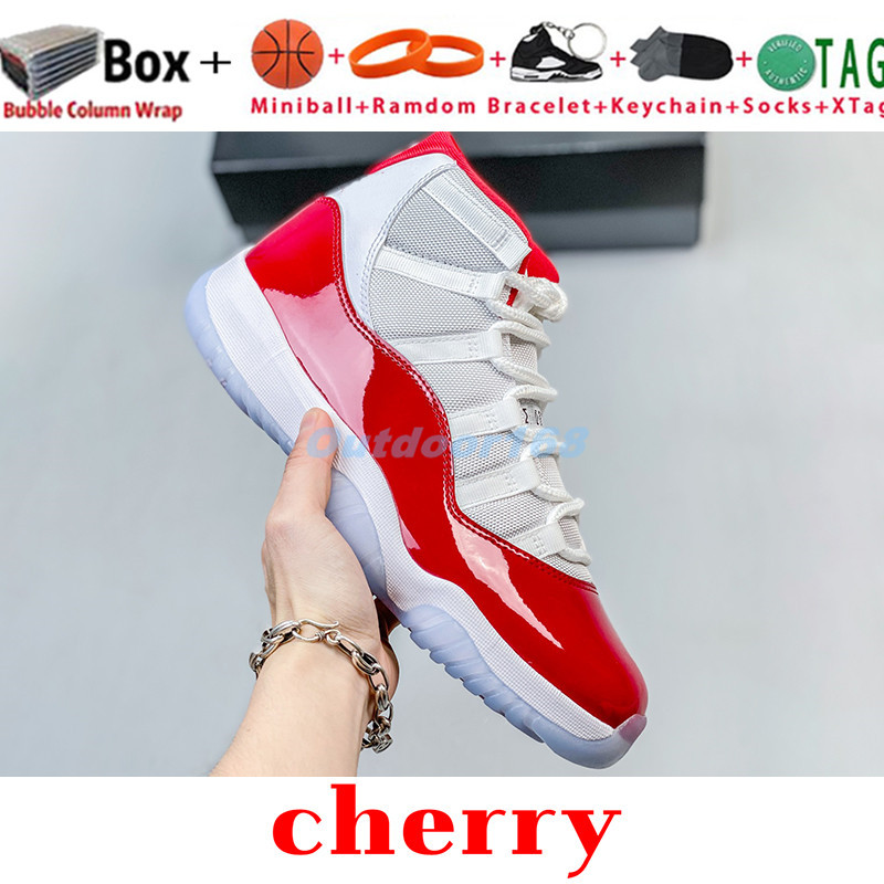 With box 11 basketball shoes Jumpman 11s men women Sneakers DMP 2023 Gamma Blue Low Cement Cool Grey Cherry Yellow Snakeskin Midnight Navy 72-10 Bred Trainers