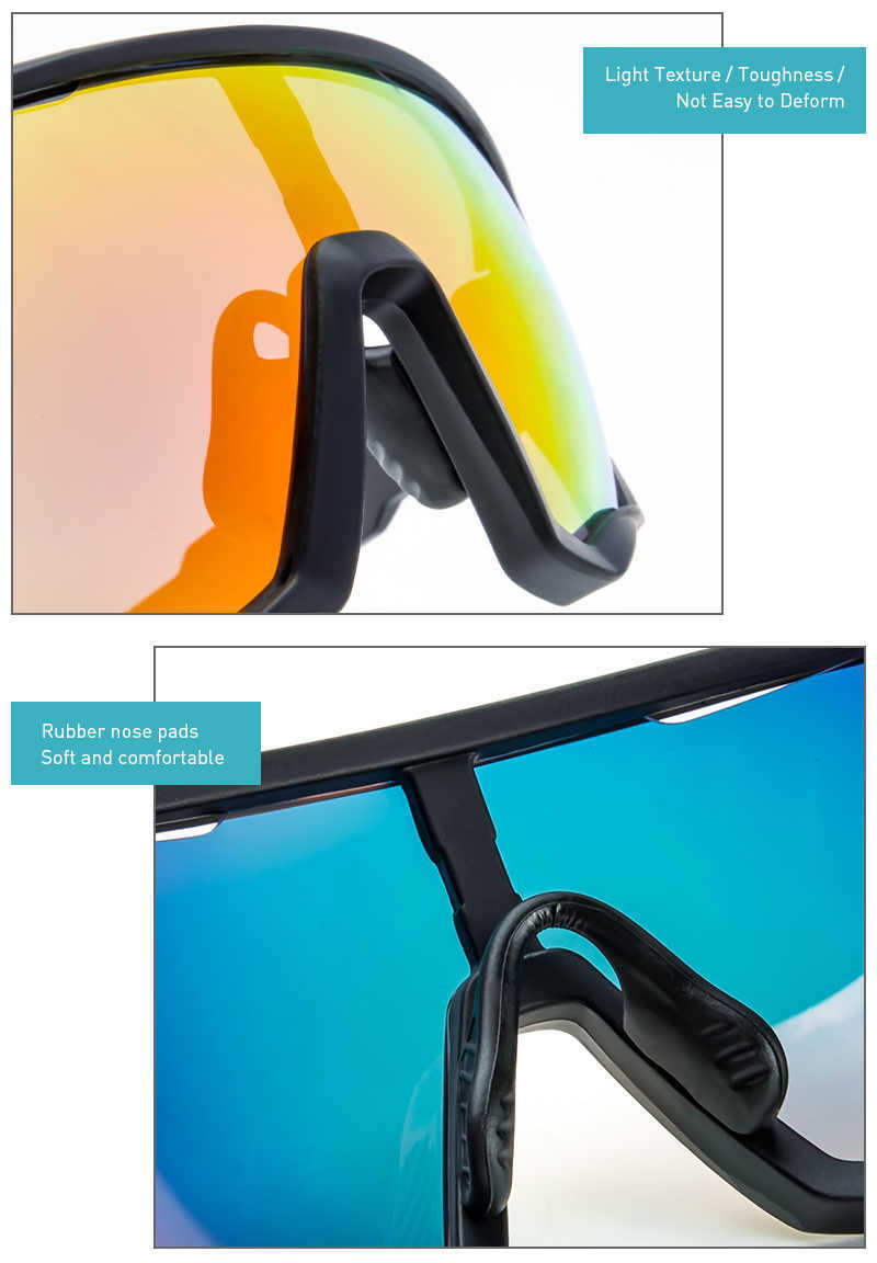 Óculos de bicicleta fotoquromática de ciclismo de óculos ao ar livre para óculos de sol esportivos ao ar livre MTB Bike Protection Glasses Homens Mulheres Equipamento de ciclo P230505