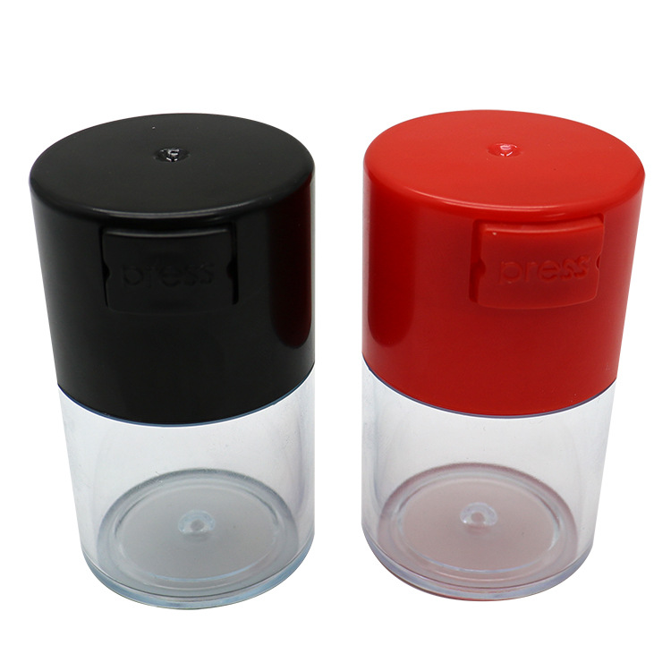 Smoking Pipes Plastic sealed storage tank 43mm60mm75mm button type exhaust tank