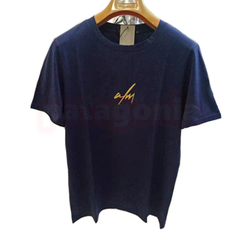 Zomer Heren T-shirt Brief Print Korte Mouw Hoge Kwaliteit Mode Koppels Katoen Tee polo 4 Kleuren Maat S-2XL