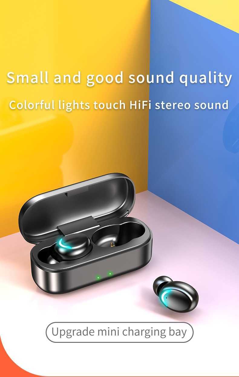새로운 S9 새로운 Bluetooth 헤드셋 무선 바이노 럴 트위 트위 미니 귀 움직이기 지연