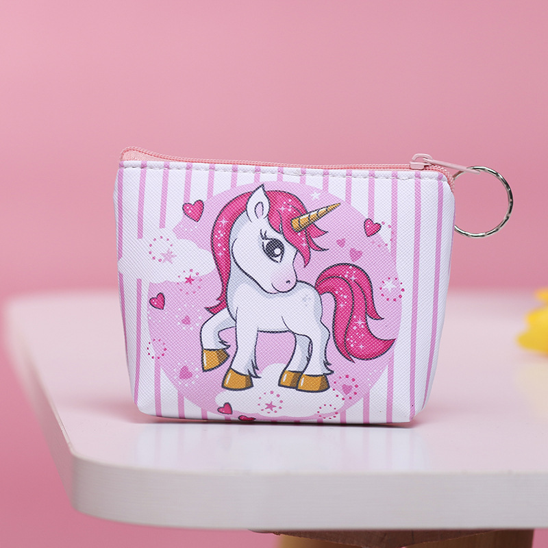 Children Unicorn Designer PU Coin Purse Mini Change Wallet 6 Style