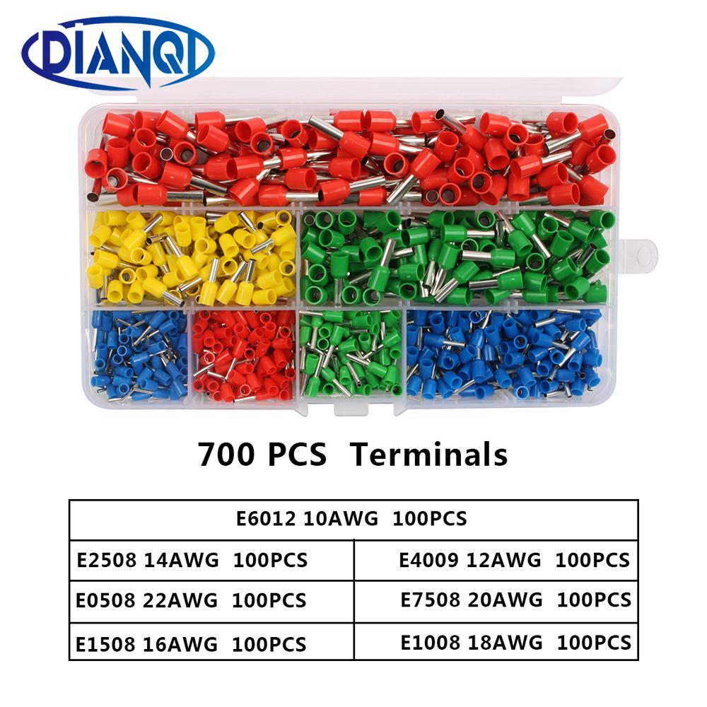 Tang Tubular Terminal Crimping Tools Mini Electrical Tång HSC8 10SA/64 0.2510mm2 237Awg 66A 0.256mm2 Hög Precision Clamp Set