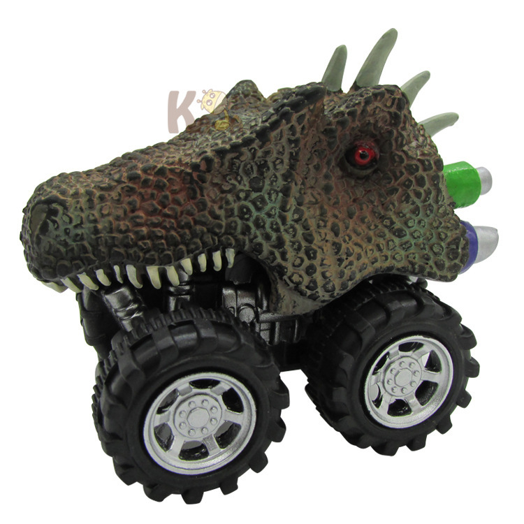 Cadeau de la journée pour enfants jouets dinosaur modèle mini voiture à dos de la voiture cadeau camion passe-temps