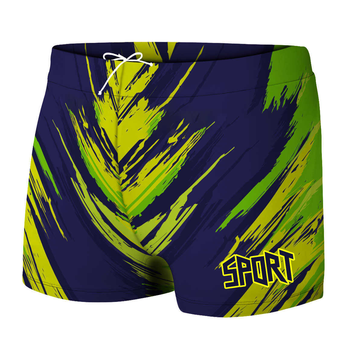 Heren zwemkleding heren zwembroek gevoerde zwempak bokser kort sexy snel drogende rekbare zwembroek training badmode surf shorts strand slijtage p230506