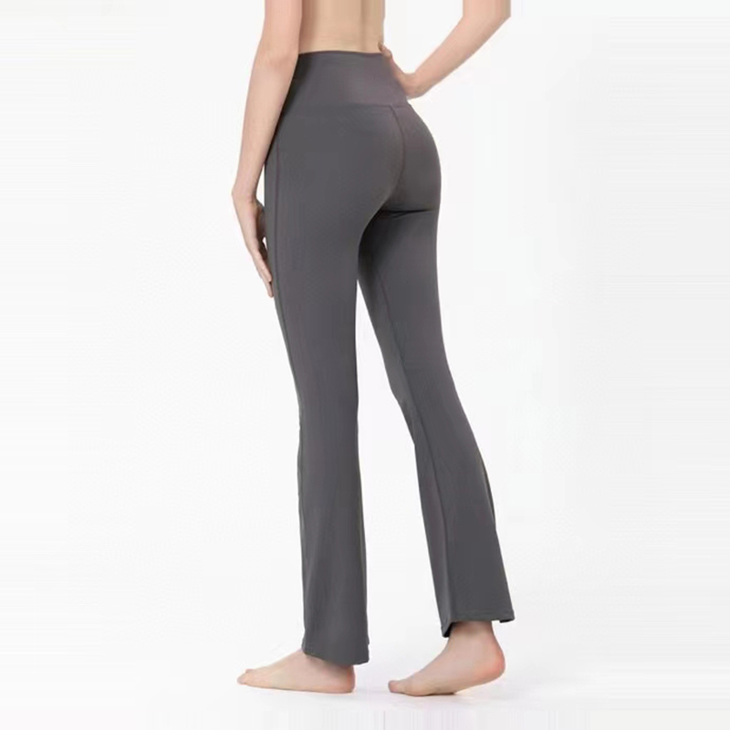 Pantalons de yoga pour femmes Pantalons actifs Sports Taille haute Jambe droite Recadrée Poids léger Respirant Pilates en plein air Élastique Serré Combinaison de fitness décontractée polyvalente