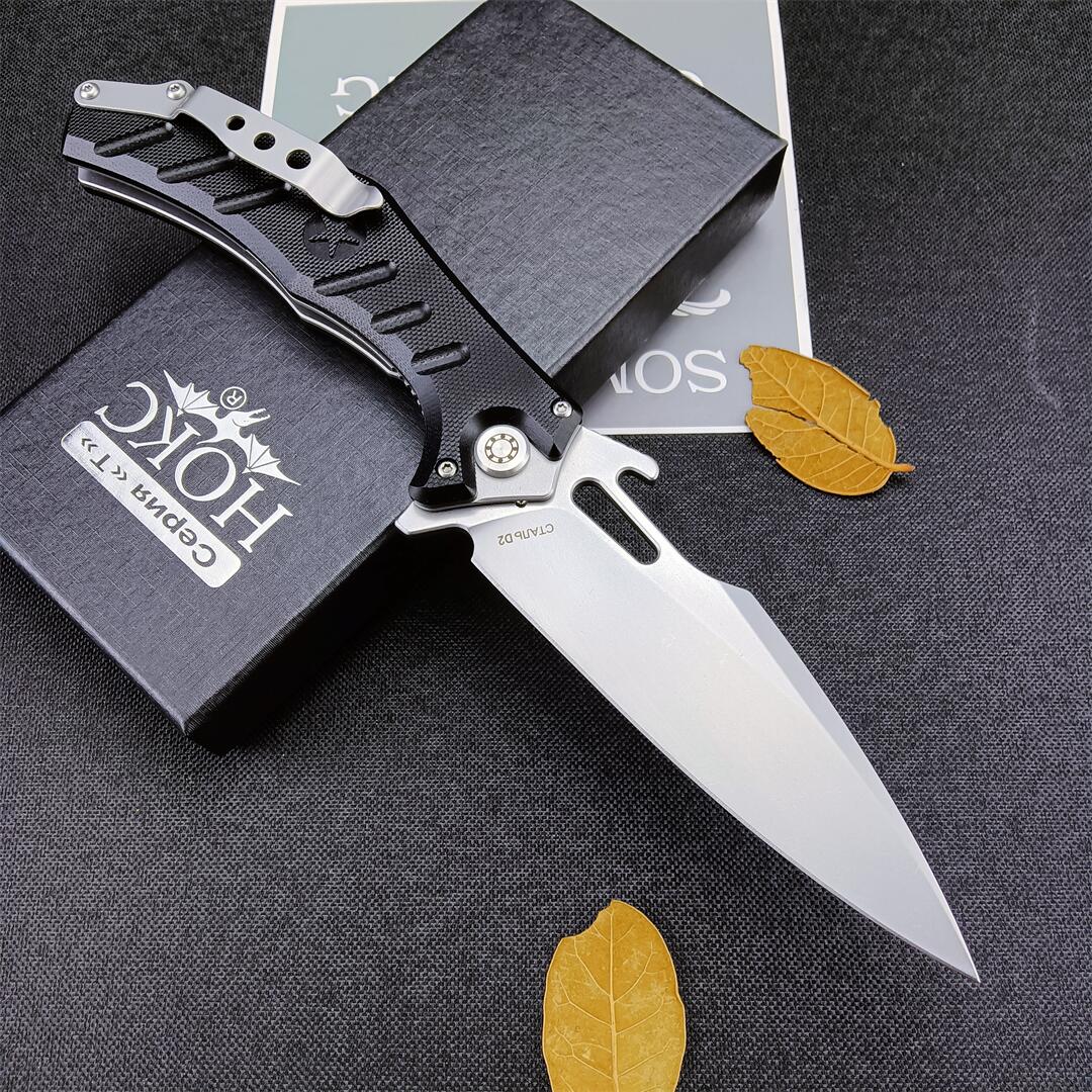 HOKC Folding Knife Mangust 2C Knife D2 STRATE STAL STAL BLATE TAKTIARD CAMPING HUNKING TAKTIALNE Noże EDC