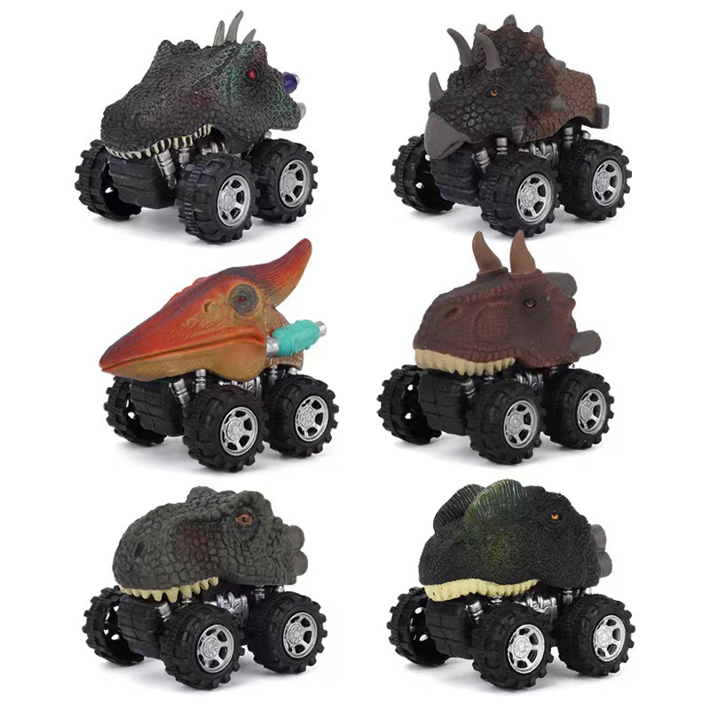 Cadeau de la journée pour enfants jouets dinosaur modèle mini voiture à dos de la voiture cadeau camion passe-temps