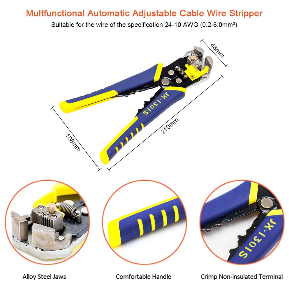 Tang paron Wire Crimpers Multifonctional Engineering Ratchenting Terminal Strucping Fire Strippers Stripers