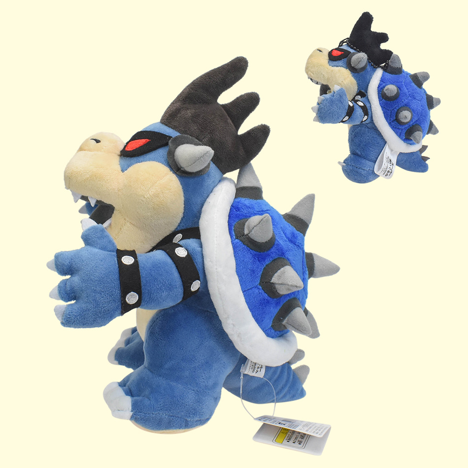 도매 Mary 시리즈 Bowser Fire Dragon Blue Dark Ultimate Great Devil Plush Toy 어린이 게임 플레이 메이트