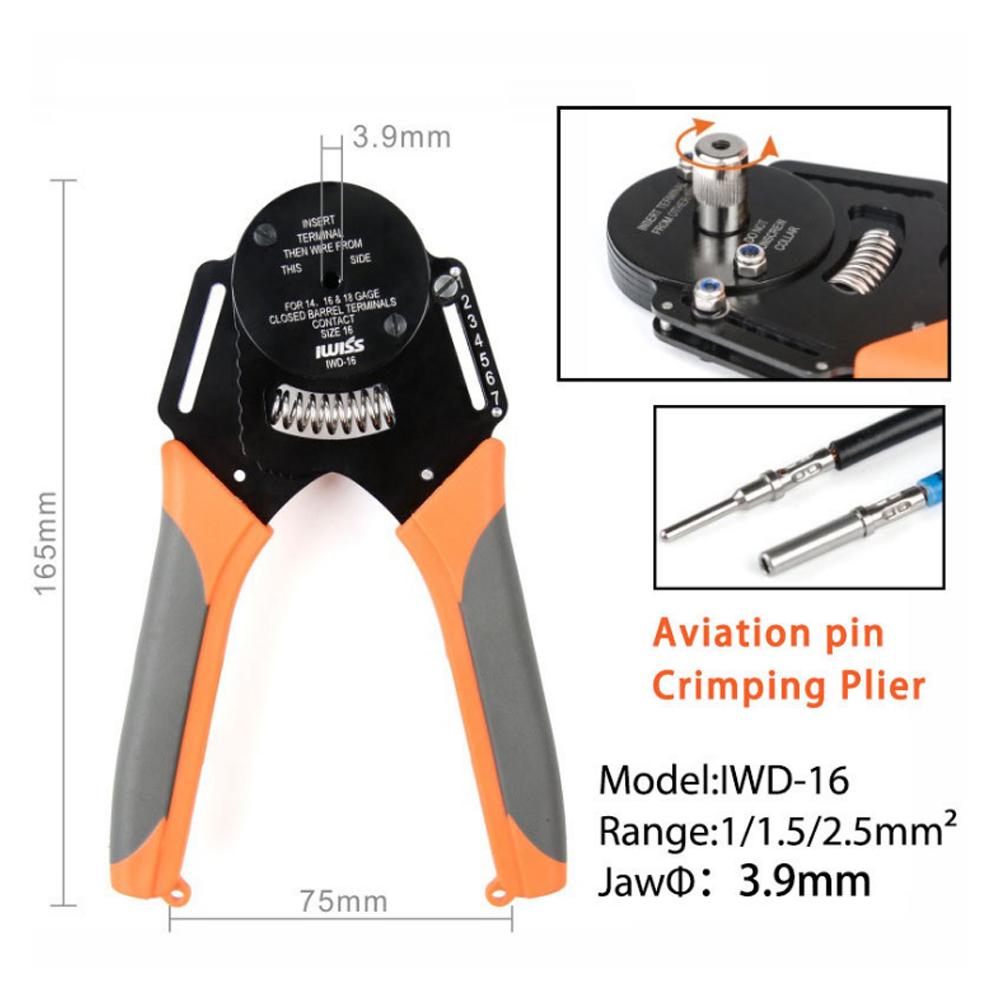 Schraubendreher IWD12/16/20 Handwerkzeug Crimpzange Geeignet für Dechi Connector 4Point Crimpzange Terminalzange