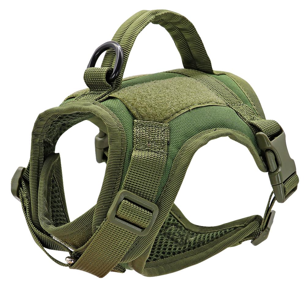 Leads Military Tactical Cat Harness Vest Escape Proof Nylon Dog Puppy Harness Pet Vest Harness for Cats Small Dogs Training Walking