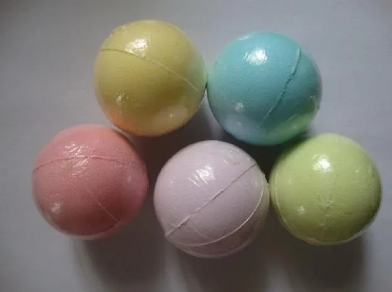 Spa -balzout 40 g willekeurige kleur! Natural Bubble Bath Bomb Ball Essentiële olie Handgemaakte Fizzy Christmas Gift voor haar